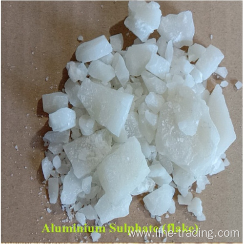 Escamas de sulfato de aluminio de alta calidad